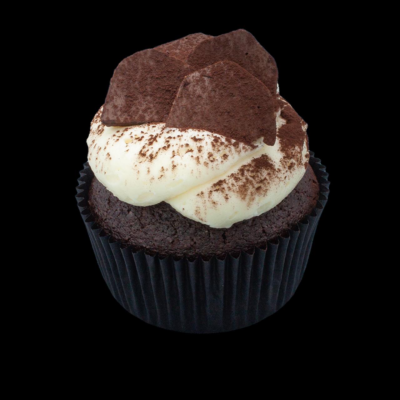 Belgisk sjokoladetrøffel cupcake