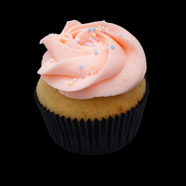 Rosa vaniljekrem cupcake