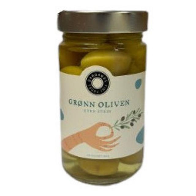 Grønne Oliven u / stein