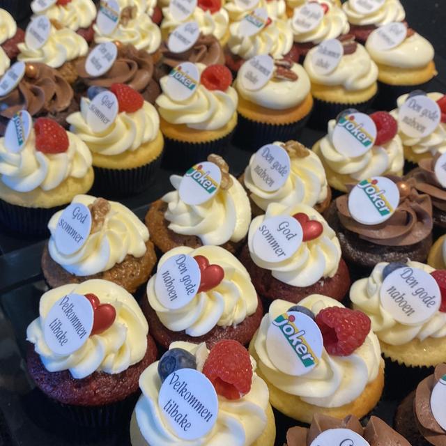 Cupcakes med logo