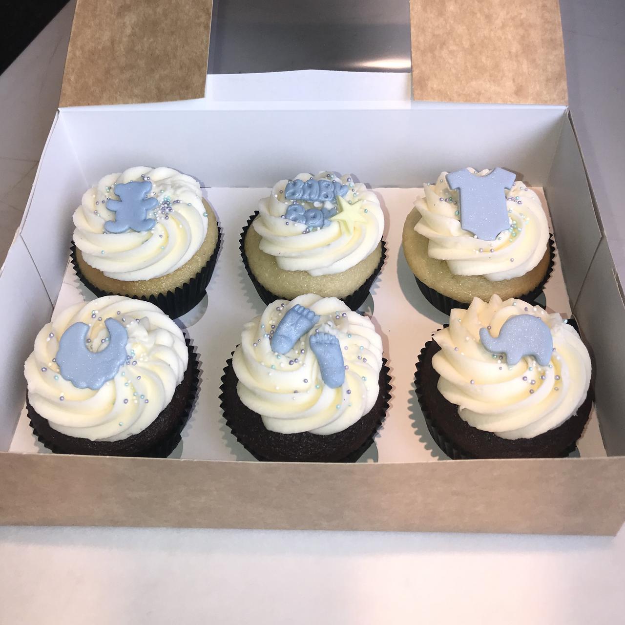 Cupcakes Baby Shower Boy