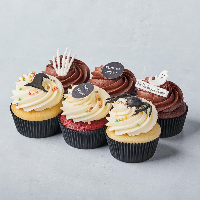6 cupcakes Halloween