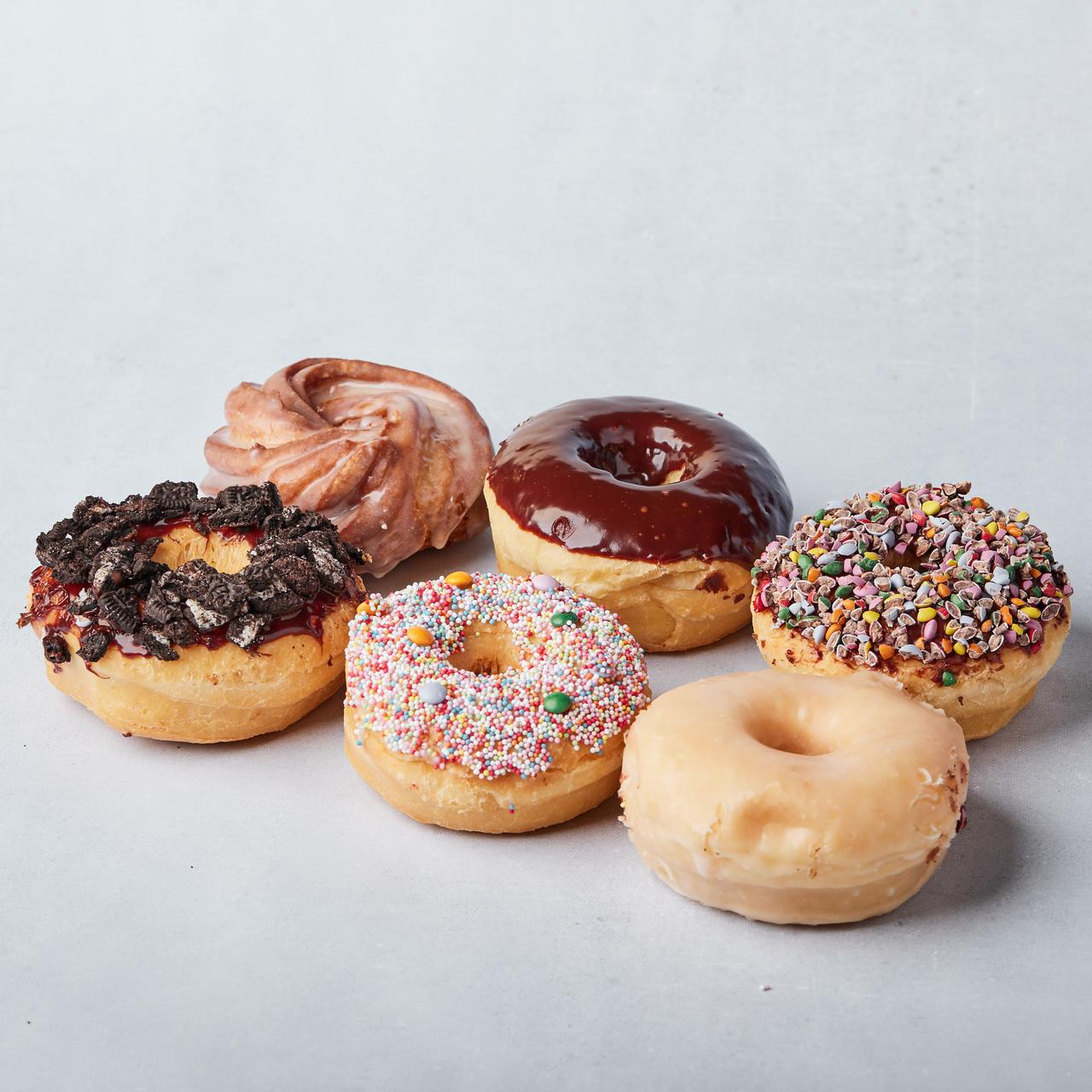 Pakke med 6 donuts