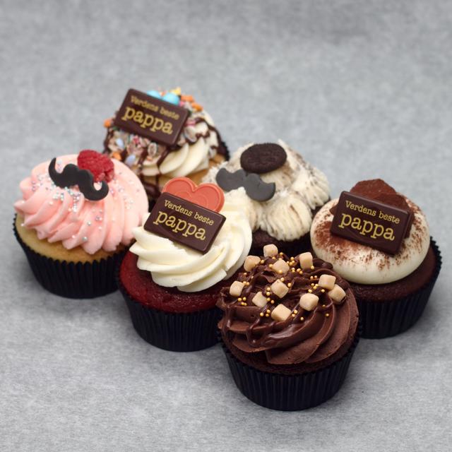 6 cupcakes Father's Day / Farsdag