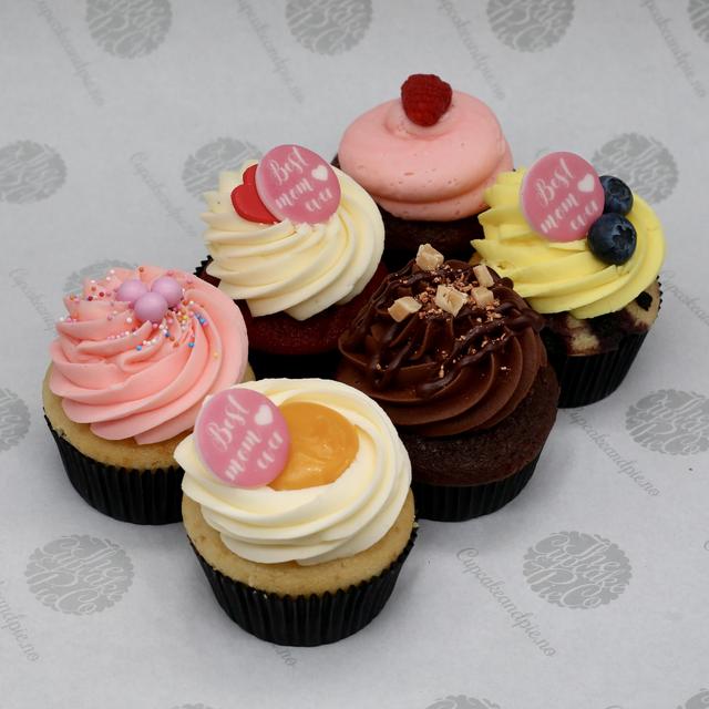6 cupcakes Mother's Day / Morsdag