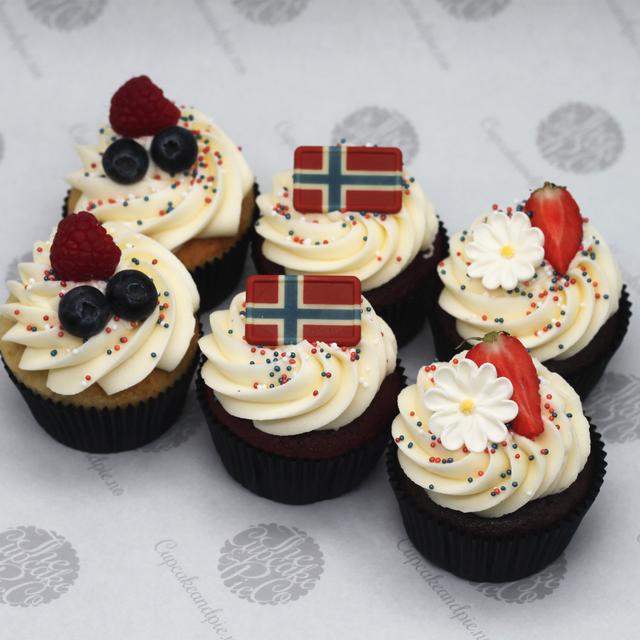 6 Cupcakes Norway 17 mai