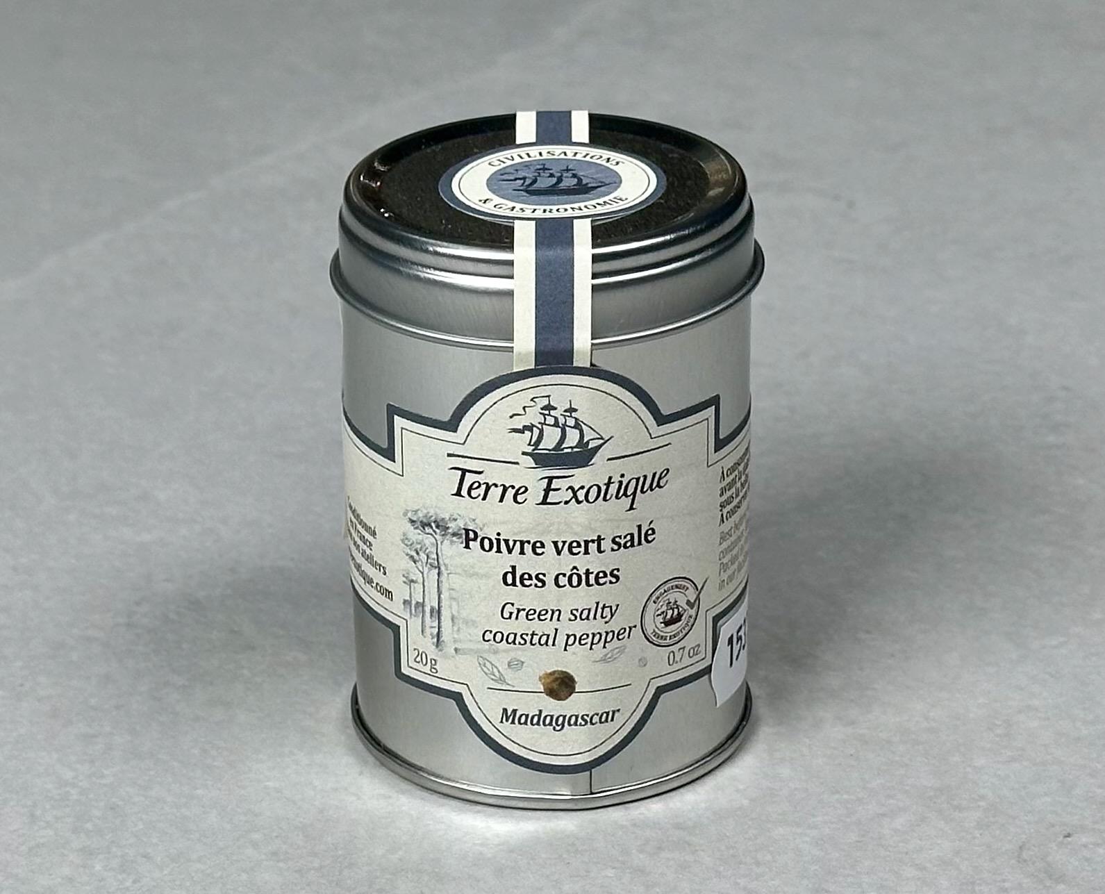 Grønn kystpepper med salt