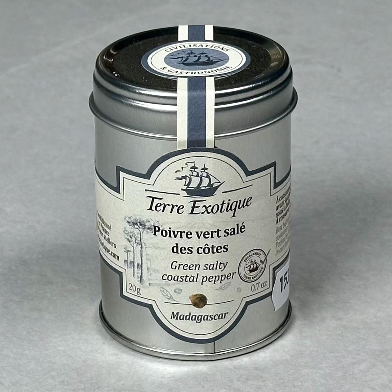 Grønn kystpepper med salt