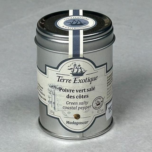 Grønn kystpepper med salt