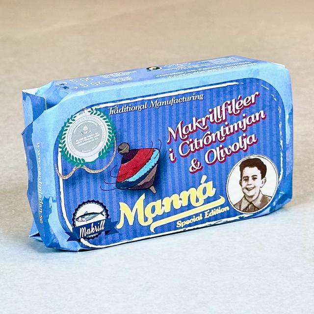 Makrell-filet i sitron/timian-olje