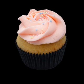 Rosa vaniljekrem cupcake