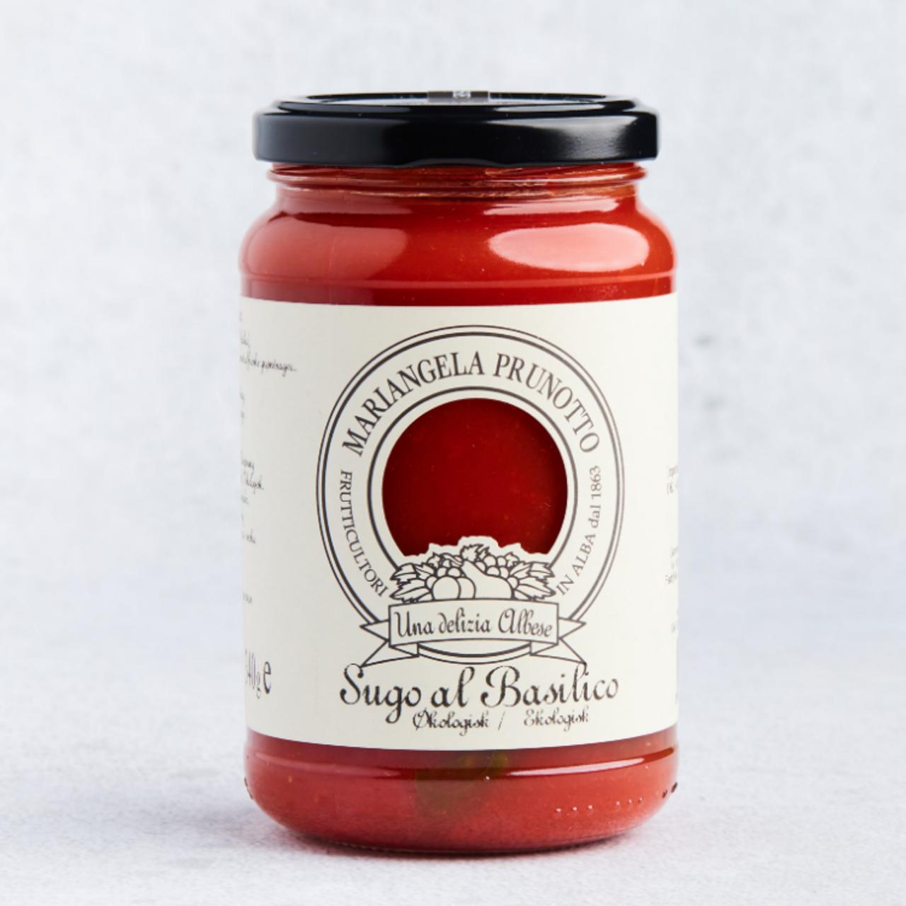 Tomatsaus med basilikum - økologisk